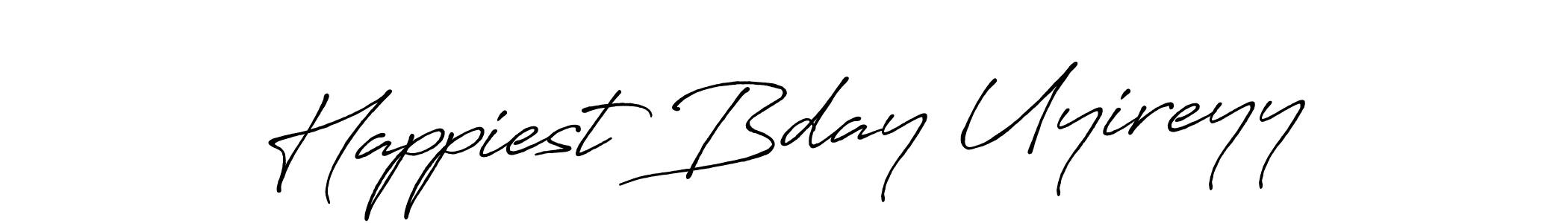 Best and Professional Signature Style for Happiest Bday Uyireyy. Antro_Vectra_Bolder Best Signature Style Collection. Happiest Bday Uyireyy signature style 7 images and pictures png