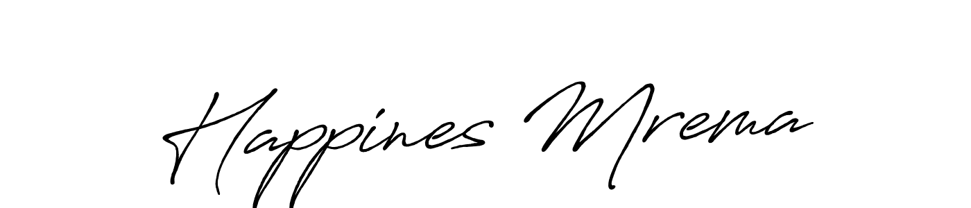 Create a beautiful signature design for name Happines Mrema. With this signature (Antro_Vectra_Bolder) fonts, you can make a handwritten signature for free. Happines Mrema signature style 7 images and pictures png