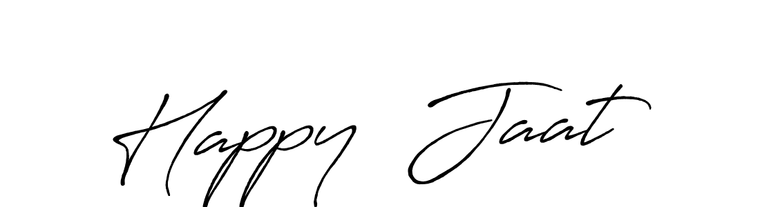 Design your own signature with our free online signature maker. With this signature software, you can create a handwritten (Antro_Vectra_Bolder) signature for name Happy  Jaat. Happy  Jaat signature style 7 images and pictures png