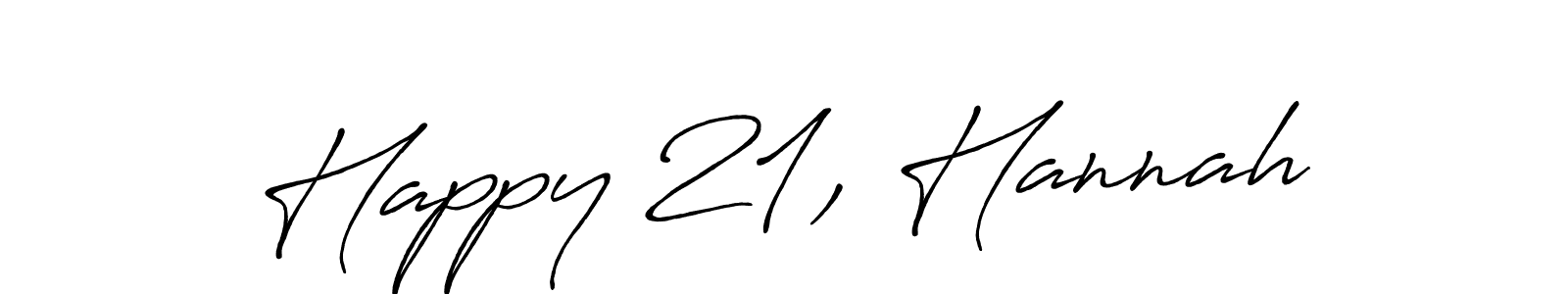 Check out images of Autograph of Happy 21, Hannah name. Actor Happy 21, Hannah Signature Style. Antro_Vectra_Bolder is a professional sign style online. Happy 21, Hannah signature style 7 images and pictures png