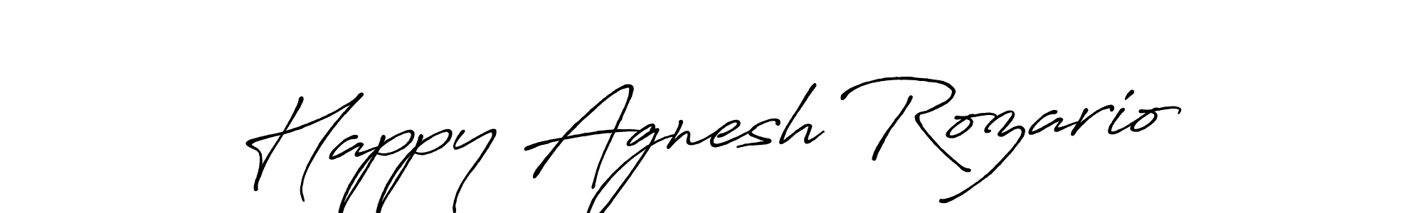 You should practise on your own different ways (Antro_Vectra_Bolder) to write your name (Happy Agnesh Rozario) in signature. don't let someone else do it for you. Happy Agnesh Rozario signature style 7 images and pictures png