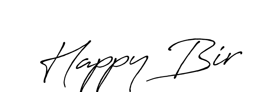 You should practise on your own different ways (Antro_Vectra_Bolder) to write your name (Happy Bir) in signature. don't let someone else do it for you. Happy Bir signature style 7 images and pictures png