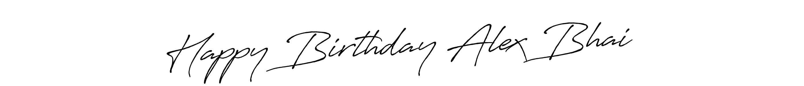 Use a signature maker to create a handwritten signature online. With this signature software, you can design (Antro_Vectra_Bolder) your own signature for name Happy Birthday Alex Bhai ❤. Happy Birthday Alex Bhai ❤ signature style 7 images and pictures png