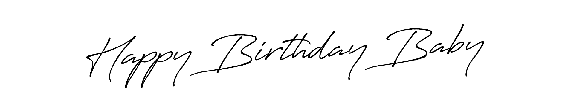 Make a beautiful signature design for name Happy Birthday Baby. With this signature (Antro_Vectra_Bolder) style, you can create a handwritten signature for free. Happy Birthday Baby signature style 7 images and pictures png