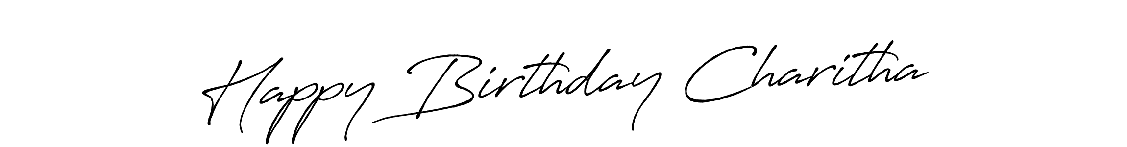 Make a short Happy Birthday Charitha signature style. Manage your documents anywhere anytime using Antro_Vectra_Bolder. Create and add eSignatures, submit forms, share and send files easily. Happy Birthday Charitha signature style 7 images and pictures png