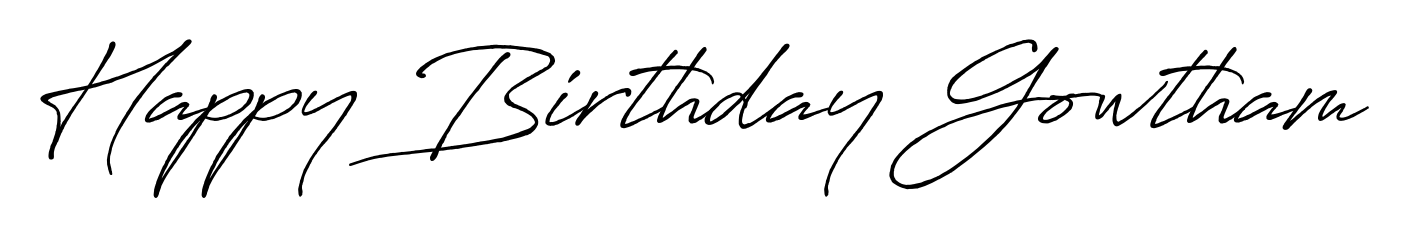 Check out images of Autograph of Happy Birthday Gowtham name. Actor Happy Birthday Gowtham Signature Style. Antro_Vectra_Bolder is a professional sign style online. Happy Birthday Gowtham signature style 7 images and pictures png