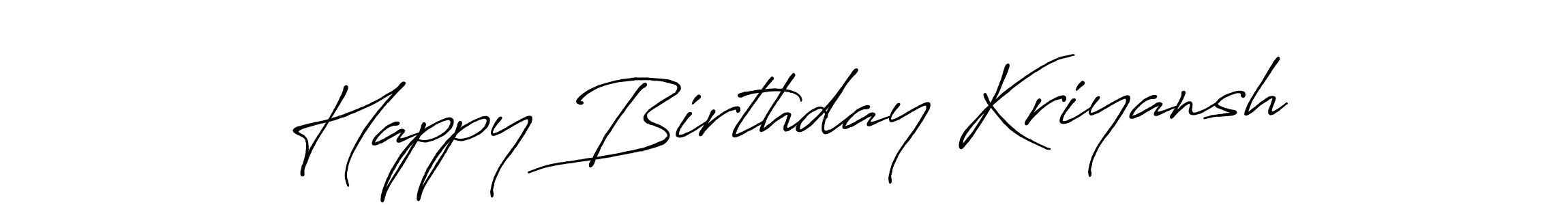 This is the best signature style for the Happy Birthday Kriyansh name. Also you like these signature font (Antro_Vectra_Bolder). Mix name signature. Happy Birthday Kriyansh signature style 7 images and pictures png
