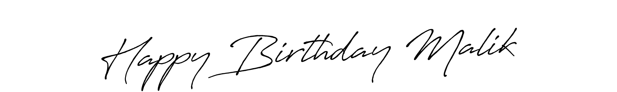 How to Draw Happy Birthday Malik signature style? Antro_Vectra_Bolder is a latest design signature styles for name Happy Birthday Malik. Happy Birthday Malik signature style 7 images and pictures png