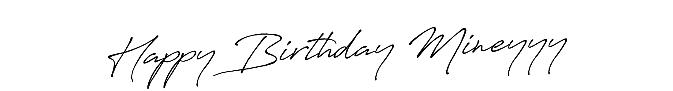 You can use this online signature creator to create a handwritten signature for the name Happy Birthday Mineyyy. This is the best online autograph maker. Happy Birthday Mineyyy signature style 7 images and pictures png