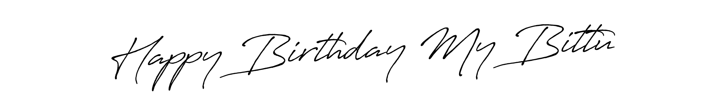 It looks lik you need a new signature style for name Happy Birthday My Bittu. Design unique handwritten (Antro_Vectra_Bolder) signature with our free signature maker in just a few clicks. Happy Birthday My Bittu signature style 7 images and pictures png