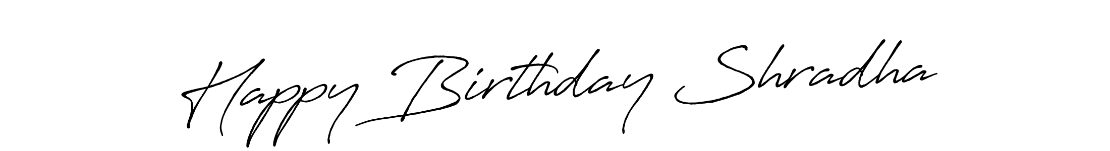 Antro_Vectra_Bolder is a professional signature style that is perfect for those who want to add a touch of class to their signature. It is also a great choice for those who want to make their signature more unique. Get Happy Birthday Shradha name to fancy signature for free. Happy Birthday Shradha signature style 7 images and pictures png