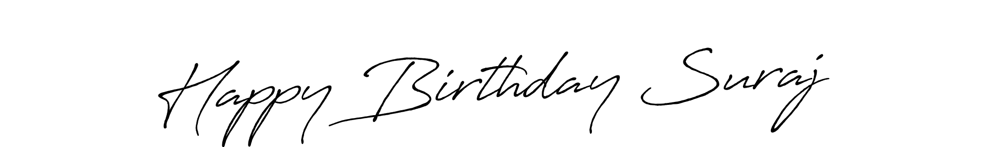 See photos of Happy Birthday Suraj official signature by Spectra . Check more albums & portfolios. Read reviews & check more about Antro_Vectra_Bolder font. Happy Birthday Suraj signature style 7 images and pictures png