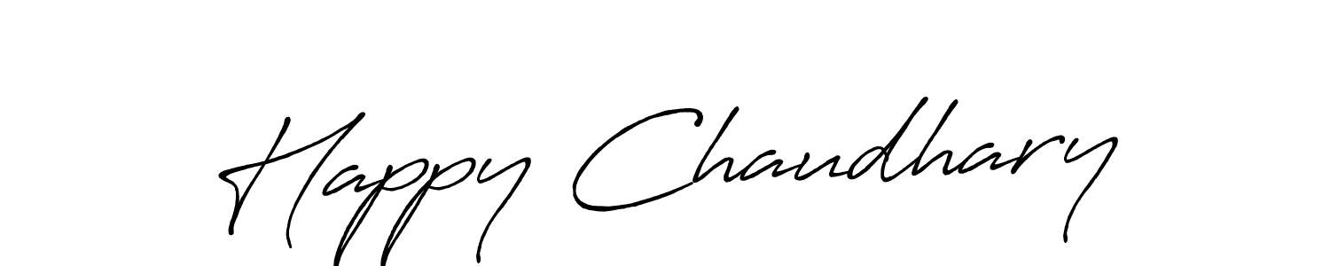 Once you've used our free online signature maker to create your best signature Antro_Vectra_Bolder style, it's time to enjoy all of the benefits that Happy Chaudhary name signing documents. Happy Chaudhary signature style 7 images and pictures png