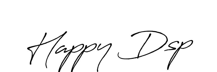 Once you've used our free online signature maker to create your best signature Antro_Vectra_Bolder style, it's time to enjoy all of the benefits that Happy Dsp name signing documents. Happy Dsp signature style 7 images and pictures png