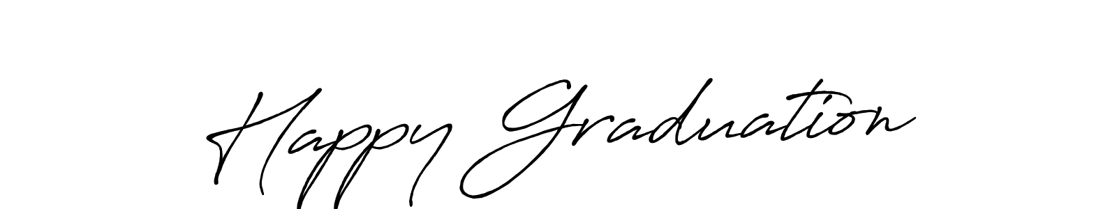 Also You can easily find your signature by using the search form. We will create Happy Graduation name handwritten signature images for you free of cost using Antro_Vectra_Bolder sign style. Happy Graduation signature style 7 images and pictures png