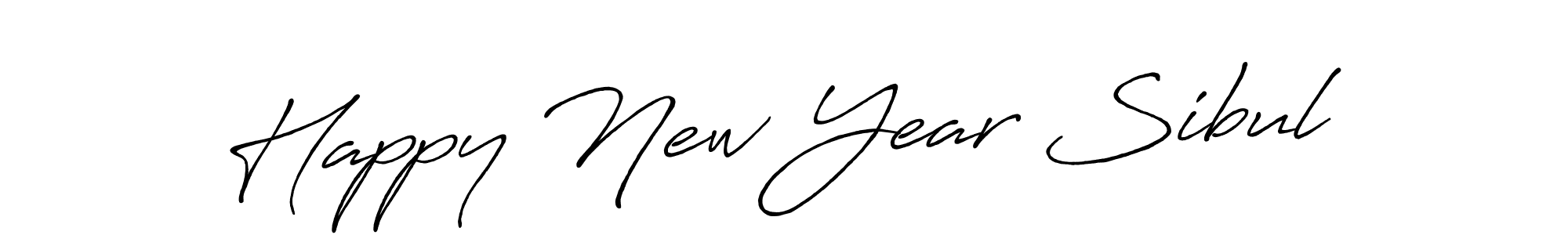 Also You can easily find your signature by using the search form. We will create Happy New Year Sibul name handwritten signature images for you free of cost using Antro_Vectra_Bolder sign style. Happy New Year Sibul signature style 7 images and pictures png