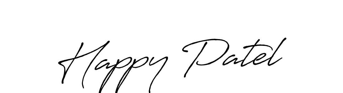 This is the best signature style for the Happy Patel name. Also you like these signature font (Antro_Vectra_Bolder). Mix name signature. Happy Patel signature style 7 images and pictures png