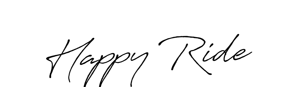 Design your own signature with our free online signature maker. With this signature software, you can create a handwritten (Antro_Vectra_Bolder) signature for name Happy Ride. Happy Ride signature style 7 images and pictures png