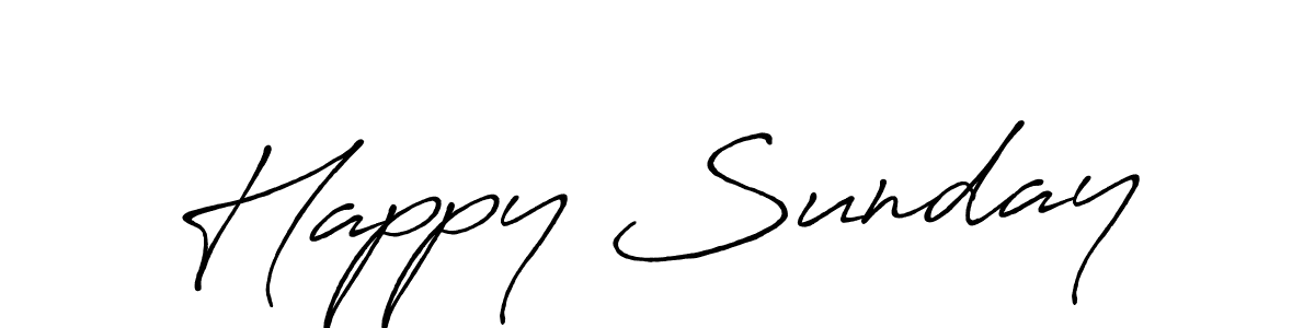 Create a beautiful signature design for name Happy Sunday. With this signature (Antro_Vectra_Bolder) fonts, you can make a handwritten signature for free. Happy Sunday signature style 7 images and pictures png
