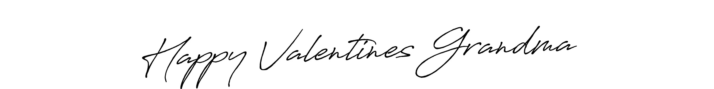 Design your own signature with our free online signature maker. With this signature software, you can create a handwritten (Antro_Vectra_Bolder) signature for name Happy Valentines Grandma. Happy Valentines Grandma signature style 7 images and pictures png