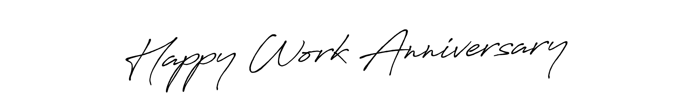 Use a signature maker to create a handwritten signature online. With this signature software, you can design (Antro_Vectra_Bolder) your own signature for name Happy Work Anniversary. Happy Work Anniversary signature style 7 images and pictures png