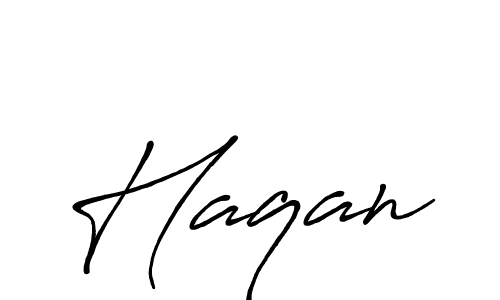 How to make Haqan name signature. Use Antro_Vectra_Bolder style for creating short signs online. This is the latest handwritten sign. Haqan signature style 7 images and pictures png