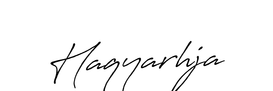 How to make Haqyarhja name signature. Use Antro_Vectra_Bolder style for creating short signs online. This is the latest handwritten sign. Haqyarhja signature style 7 images and pictures png