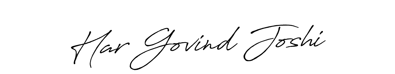 Also You can easily find your signature by using the search form. We will create Har Govind Joshi name handwritten signature images for you free of cost using Antro_Vectra_Bolder sign style. Har Govind Joshi signature style 7 images and pictures png