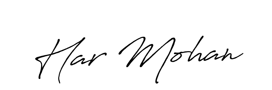 Also You can easily find your signature by using the search form. We will create Har Mohan name handwritten signature images for you free of cost using Antro_Vectra_Bolder sign style. Har Mohan signature style 7 images and pictures png