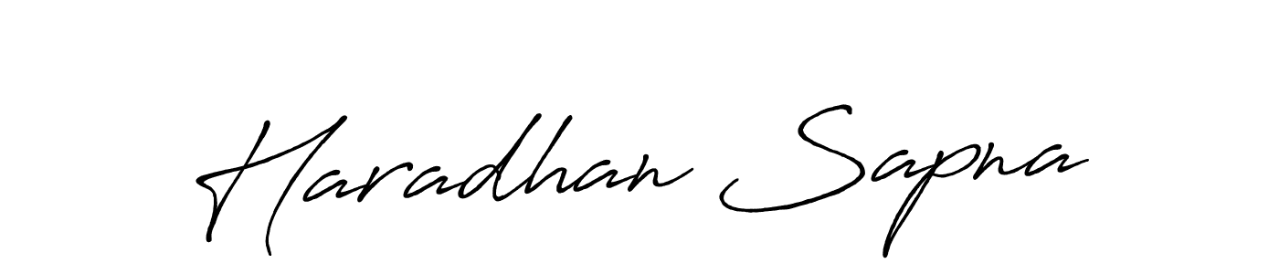 Create a beautiful signature design for name Haradhan Sapna. With this signature (Antro_Vectra_Bolder) fonts, you can make a handwritten signature for free. Haradhan Sapna signature style 7 images and pictures png