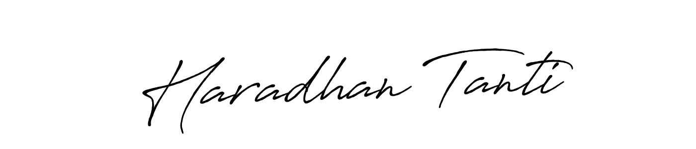 How to make Haradhan Tanti signature? Antro_Vectra_Bolder is a professional autograph style. Create handwritten signature for Haradhan Tanti name. Haradhan Tanti signature style 7 images and pictures png