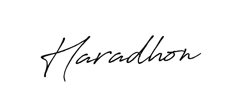 You should practise on your own different ways (Antro_Vectra_Bolder) to write your name (Haradhon) in signature. don't let someone else do it for you. Haradhon signature style 7 images and pictures png