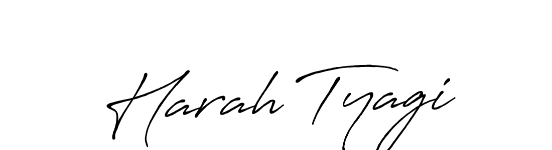 You should practise on your own different ways (Antro_Vectra_Bolder) to write your name (Harah Tyagi) in signature. don't let someone else do it for you. Harah Tyagi signature style 7 images and pictures png