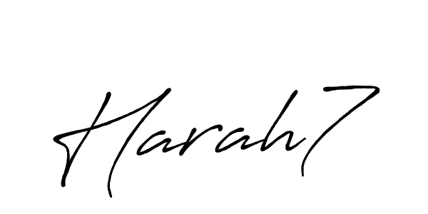 Also You can easily find your signature by using the search form. We will create Harah7 name handwritten signature images for you free of cost using Antro_Vectra_Bolder sign style. Harah7 signature style 7 images and pictures png