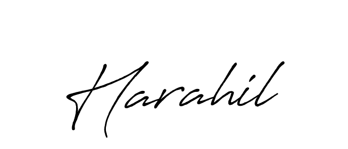 Create a beautiful signature design for name Harahil. With this signature (Antro_Vectra_Bolder) fonts, you can make a handwritten signature for free. Harahil signature style 7 images and pictures png
