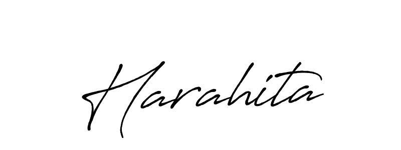 How to make Harahita name signature. Use Antro_Vectra_Bolder style for creating short signs online. This is the latest handwritten sign. Harahita signature style 7 images and pictures png