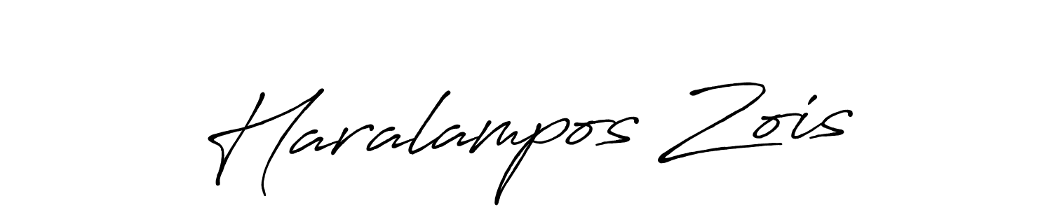 Design your own signature with our free online signature maker. With this signature software, you can create a handwritten (Antro_Vectra_Bolder) signature for name Haralampos Zois. Haralampos Zois signature style 7 images and pictures png