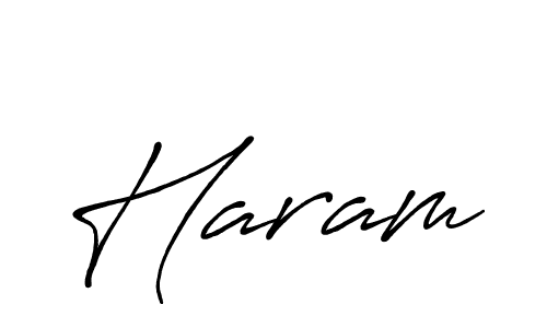 Also You can easily find your signature by using the search form. We will create Haram name handwritten signature images for you free of cost using Antro_Vectra_Bolder sign style. Haram signature style 7 images and pictures png