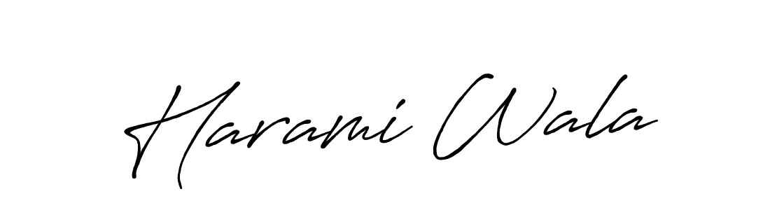 The best way (Antro_Vectra_Bolder) to make a short signature is to pick only two or three words in your name. The name Harami Wala include a total of six letters. For converting this name. Harami Wala signature style 7 images and pictures png