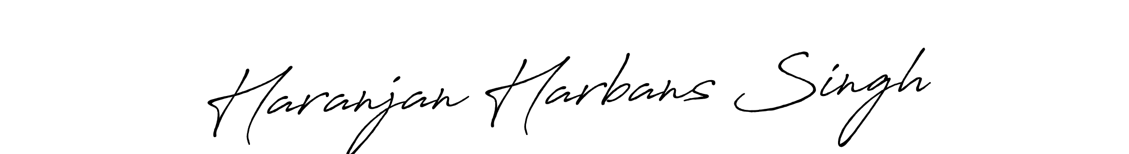Haranjan Harbans Singh stylish signature style. Best Handwritten Sign (Antro_Vectra_Bolder) for my name. Handwritten Signature Collection Ideas for my name Haranjan Harbans Singh. Haranjan Harbans Singh signature style 7 images and pictures png