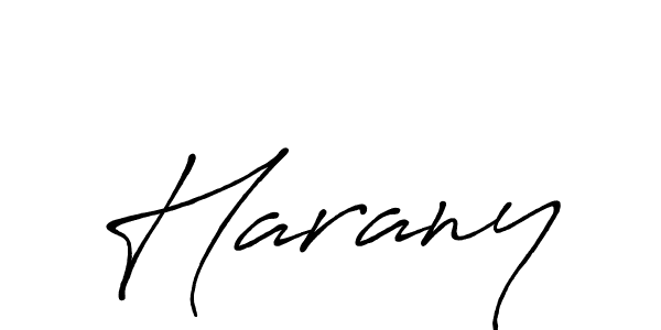 How to make Harany name signature. Use Antro_Vectra_Bolder style for creating short signs online. This is the latest handwritten sign. Harany signature style 7 images and pictures png