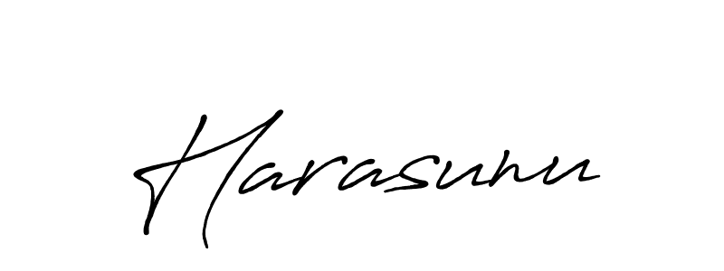 Design your own signature with our free online signature maker. With this signature software, you can create a handwritten (Antro_Vectra_Bolder) signature for name Harasunu. Harasunu signature style 7 images and pictures png