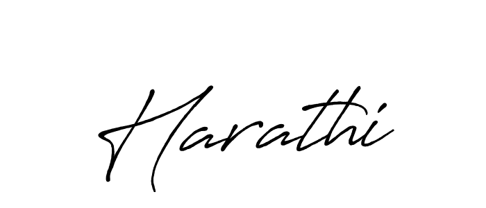 Use a signature maker to create a handwritten signature online. With this signature software, you can design (Antro_Vectra_Bolder) your own signature for name Harathi. Harathi signature style 7 images and pictures png