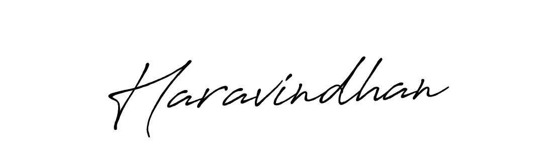 Design your own signature with our free online signature maker. With this signature software, you can create a handwritten (Antro_Vectra_Bolder) signature for name Haravindhan. Haravindhan signature style 7 images and pictures png