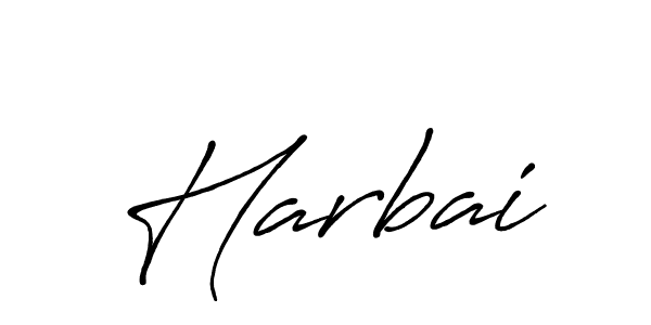 Harbai stylish signature style. Best Handwritten Sign (Antro_Vectra_Bolder) for my name. Handwritten Signature Collection Ideas for my name Harbai. Harbai signature style 7 images and pictures png