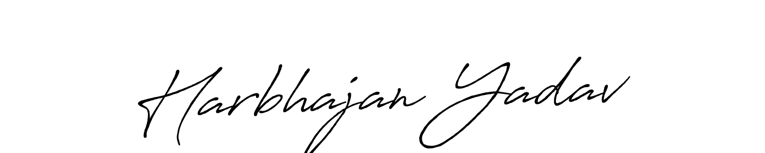 How to make Harbhajan Yadav name signature. Use Antro_Vectra_Bolder style for creating short signs online. This is the latest handwritten sign. Harbhajan Yadav signature style 7 images and pictures png