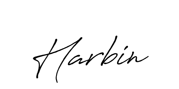 You should practise on your own different ways (Antro_Vectra_Bolder) to write your name (Harbin) in signature. don't let someone else do it for you. Harbin signature style 7 images and pictures png