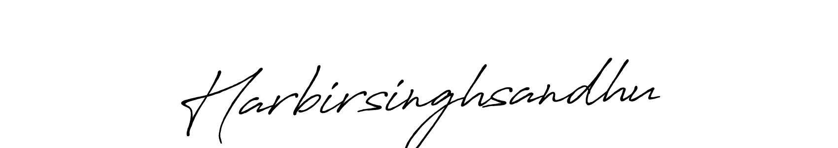 Make a beautiful signature design for name Harbirsinghsandhu. With this signature (Antro_Vectra_Bolder) style, you can create a handwritten signature for free. Harbirsinghsandhu signature style 7 images and pictures png