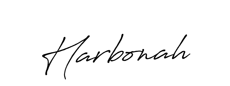 Make a beautiful signature design for name Harbonah. Use this online signature maker to create a handwritten signature for free. Harbonah signature style 7 images and pictures png