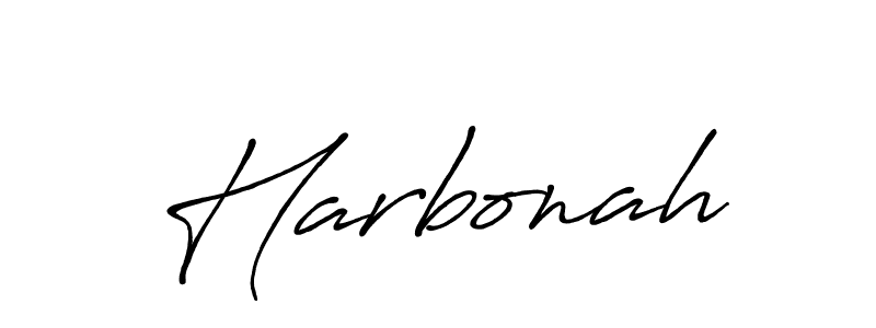 Also we have Harbonah name is the best signature style. Create professional handwritten signature collection using Antro_Vectra_Bolder autograph style. Harbonah signature style 7 images and pictures png